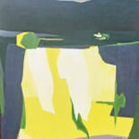 Картина под названием "Nuit solaire" - Fanou Montel, Подлинное произведение искусства, Акрил Установлен на Деревянная рама д…