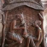 Sculpture intitulée "Traité de paix entr…" par Faycel Hakiri, Œuvre d'art originale, Bois