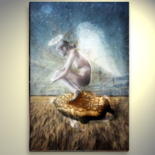 Digital Arts titled "Bleue Angel" by Fabienne Botte " Febee", Original Artwork, Digital Painting