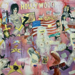 Painting titled "Hollywood" by Fiona Maclean, Original Artwork, Oil