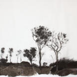 Рисунок под названием "Trees" - Fleur Elise Noble, Подлинное произведение искусства, Карандаш