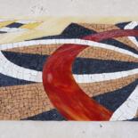 Scultura intitolato "Florentine" da Francine Bonnet, Opera d'arte originale, Mosaico