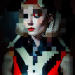 Photographie intitulée "Pixel Girl #07" par Franck Gérard, Œuvre d'art originale, Photographie numérique