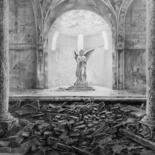 Drawing titled "Cathedral Ruin Ange…" by Franzart, Original Artwork, Graphite