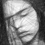 Arts numériques intitulée "Woman Out Of Lines…" par Frédéric Durieu & Nathalie Erin, Œuvre d'art originale, Travail numériqu…