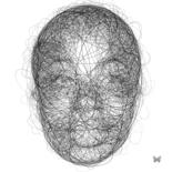 Digital Arts με τίτλο "Rond Rond Face (40…" από Frédéric Durieu & Nathalie Erin, Αυθεντικά έργα τέχνης, 2D ψηφιακή εργασία