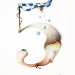 Incisioni, stampe intitolato "CINQUE - Numero ero…" da Artegambasin, Opera d'arte originale, Stampa digitale