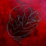 Peinture intitulée "Femme rouge" par Elodie Bedon (Garance Be.), Œuvre d'art originale, Acrylique