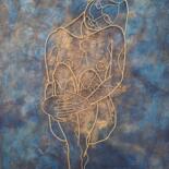 Painting titled "Autotendresse" by Elodie Bedon (Garance Be.), Original Artwork, Acrylic