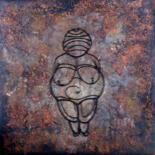 "Venus préhistorique" başlıklı Tablo Elodie Bedon (Garance Be.) tarafından, Orijinal sanat, Akrilik