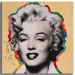 Malerei mit dem Titel "Marilyn my Life" von Gardani, Original-Kunstwerk, Öl Auf Keilrahmen aus Holz montiert