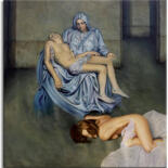 Pintura intitulada "Pieta after Michela…" por Gardani, Obras de arte originais, Óleo