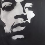 Painting titled "Hendrix" by G.E.F, Original Artwork, Acrylic