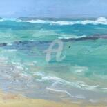 Painting titled "Sea Study, High Tid…" by Georgina Rey, Original Artwork, Oil