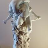 Sculpture titled "ADAM ET EVE ( Bronz…" by Gérard Rombi, Original Artwork, Bronze