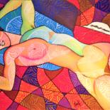 Pintura titulada "Nudo nuovo" por Gerardo La Porta, Obra de arte original, Acrílico