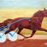 Painting titled "Trotteur ( Vainqueu…" by Gil Bartolo, Original Artwork