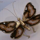 Sculpture titled "papillon-de-nuit -…" by Gilbert Liblin, Original Artwork, Other