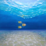 Картина под названием "Under Sea Escape is…" - Gill Bustamante, Подлинное произведение искусства, Масло