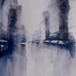 Painting titled "an imaginary city 47" by Giorgio Gosti, Original Artwork, Watercolor