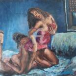 Pittura intitolato "Females" da Giorgos Ncl, Opera d'arte originale, Olio