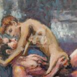 Malerei mit dem Titel "Erotic" von Giorgos Ncl, Original-Kunstwerk, Öl