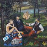 "Luncheon on the gra…" başlıklı Tablo Giorgos Νcl tarafından, Orijinal sanat, Petrol