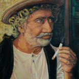 Painting titled "The womanizer" by Giorgos Zerbas, Original Artwork, Oil