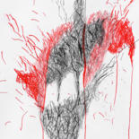 Drawing titled ""Fabula" 1" by Giulio Benatti, Original Artwork, Pencil