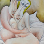 Painting titled "Nudi" by Giuseppe Paolucci, Original Artwork, Oil