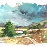 Peinture intitulée "Castilla La Mancha…" par Miki De Goodaboom, Œuvre d'art originale, Aquarelle