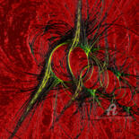 Digitale Kunst mit dem Titel "line explosion" von Gor Don(Gnie), Original-Kunstwerk, Digitale Malerei