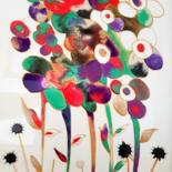 Картина под названием "Bloomin wonderful" - Graham Rhodes, Подлинное произведение искусства, Эмаль