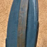 Sculpture titled "La Flamme" by Gérard Amat, Original Artwork, Wood