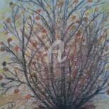 Dessin intitulée "TREE FOR LOVE..." par Grazianna G..., Œuvre d'art originale, Pastel