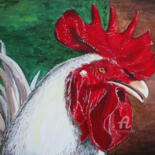 Peinture intitulée "MAYVILLE    LE  COQ…" par Gueryn, Œuvre d'art originale, Huile