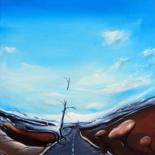 Peinture intitulée "Road of résistance" par Guillaume Vincent, Œuvre d'art originale, Huile Monté sur Châssis en bois