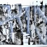 Peinture intitulée "Ecriture 2" par Guillaume Vincent, Œuvre d'art originale, Acrylique