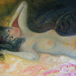 Peinture intitulée "Nue couchée" par Guyrichd, Œuvre d'art originale