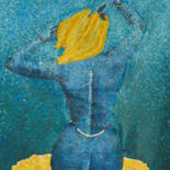 Malerei mit dem Titel "Dévoilée" von Habibatou Yaye Keita, Original-Kunstwerk, Acryl