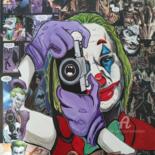 Картина под названием "Killing Joker" - Handfabdream, Подлинное произведение искусства, Акрил Установлен на Деревянная рама…