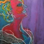 Painting titled "jdd colorisée" by Hanna Rees, Original Artwork