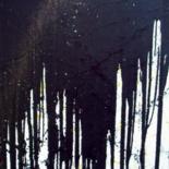 Картина под названием "Coulure noire" - Sébastien Hauduc, Подлинное произведение искусства, Акрил