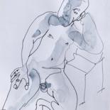 Drawing titled "Penseur.jpg" by Eric Hebert, Original Artwork