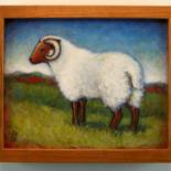 Painting titled "Sheep" by Heidi Shaulis, Original Artwork