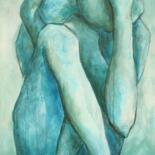 Картина под названием "Sans titre III" - Hélène Carmona, Подлинное произведение искусства, Акрил Установлен на Деревянная ра…