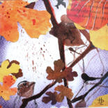 Collages intitulée "carres-de-figues-01…" par Hélène Lacquement, Œuvre d'art originale, Découpages