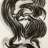 Drawing titled "Peru" by Hélène Roberge, Original Artwork, Charcoal