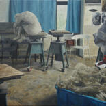 Pittura intitolato "艺术家工作室之七" da Heng Qiang, Opera d'arte originale, Olio