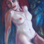 Pittura intitolato "Desnudo#1" da Heriam Dario Alfonso Vilches (Hedar_artist), Opera d'arte originale, Olio Montato su Telai…
